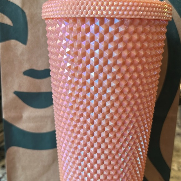 NWT Starbucks Orange Studded Tumbler 24oz - Picture 4 of 7